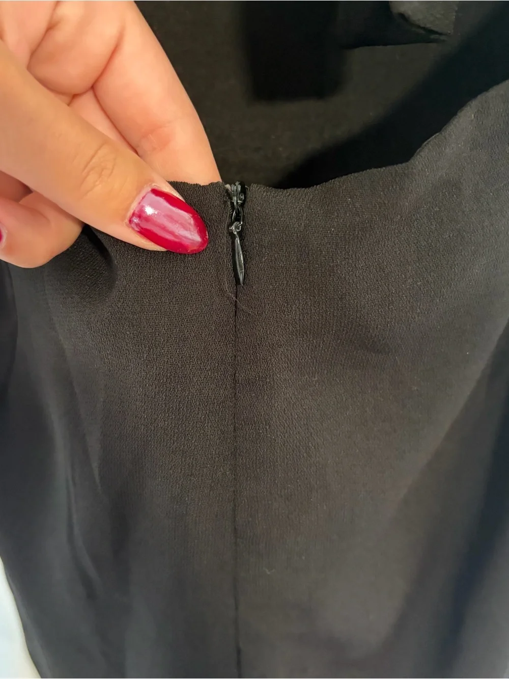 Lulu's Black Mini Dress with Tie Bow on Back